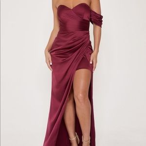 Meshki burgundy dress